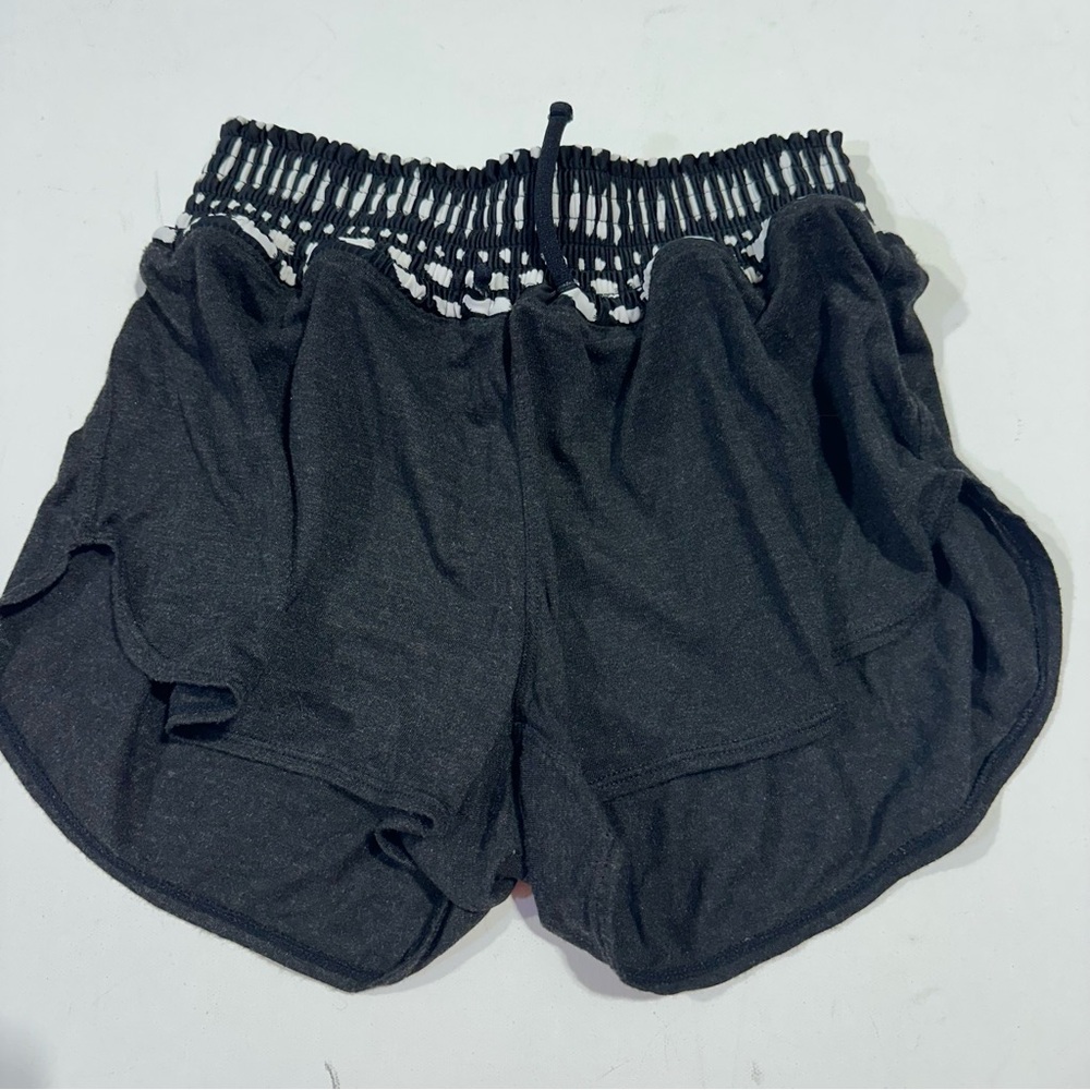 TYR Black Women's Athletic Shorts with Patterned Waistband